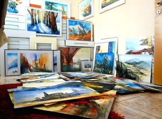 Ausstellungen atelierGALERIE und Schloss Albeck
